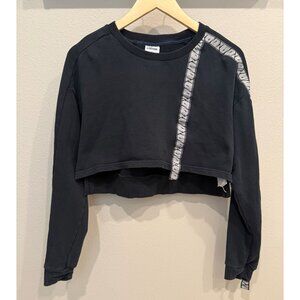 Gymshark Women's Pullover Crop Sweatshirt Medium Long Sleeves Athletic Gym